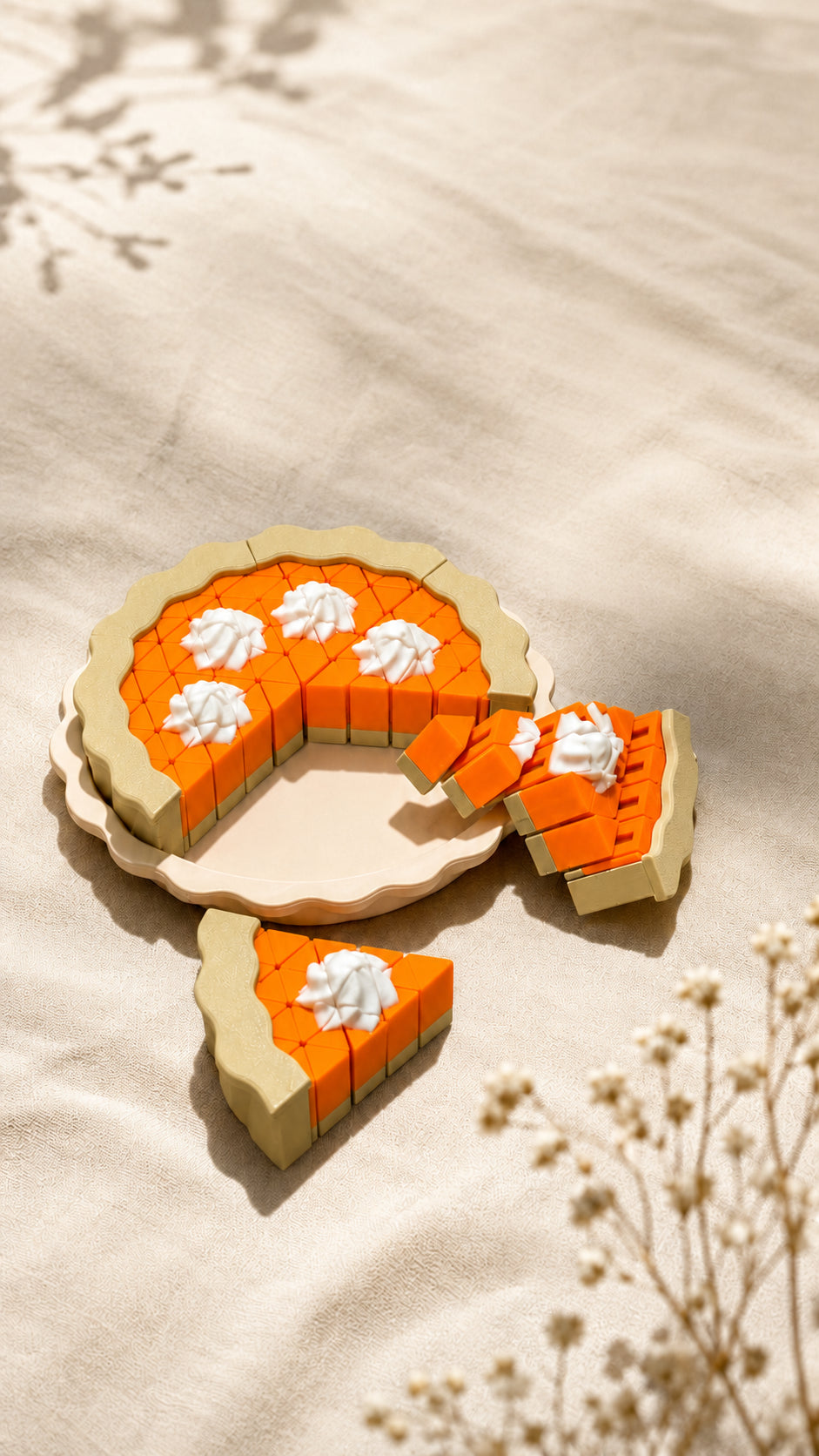 3D Printed Pretend Pie and Hot Cocoa Play Set