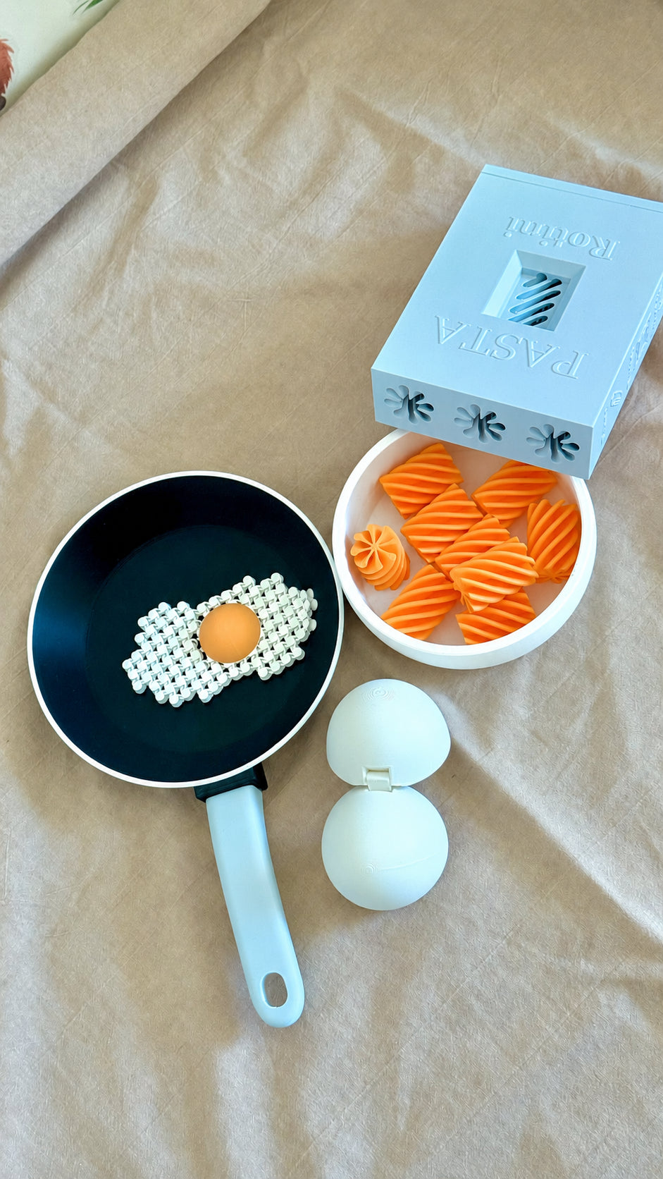 3D Printed Pretend Cooking Play Set,