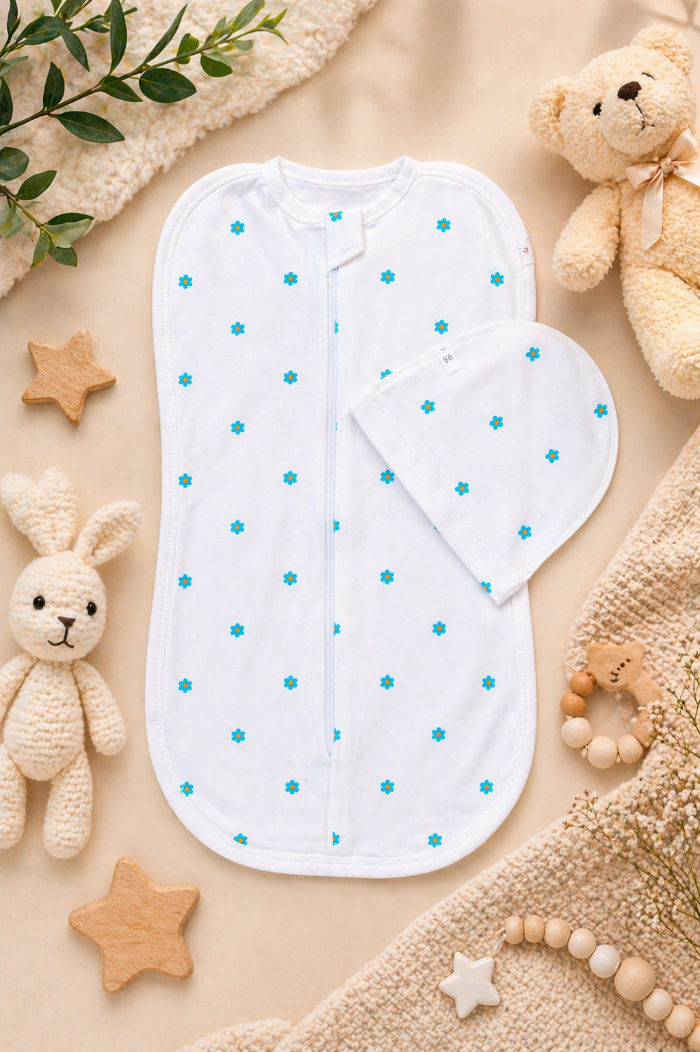 Newborn Sleep Cocoon - Flower