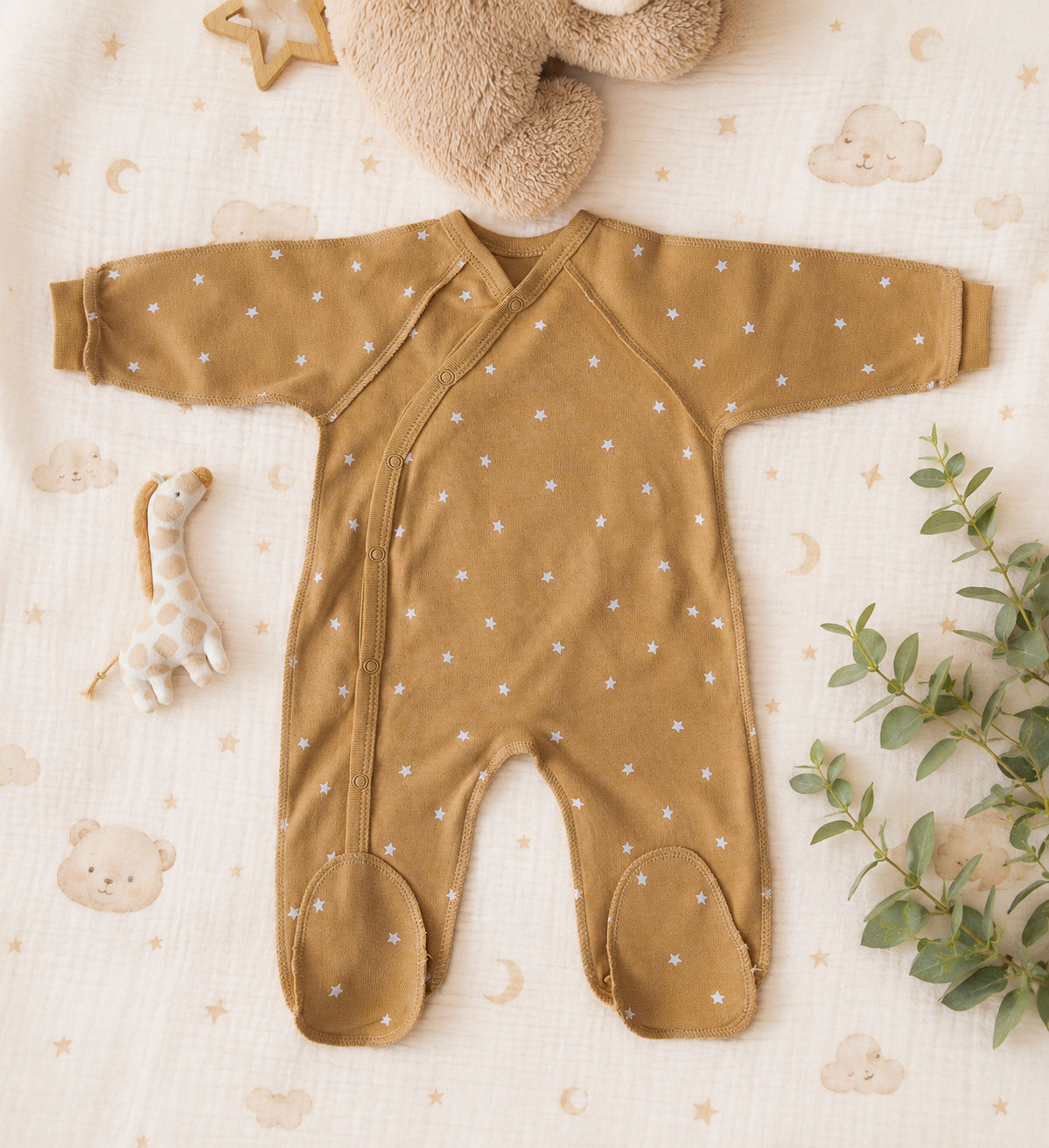 Sleepsuit Outseam - Brown