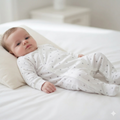 Sleepsuit Outseam - Grey Stars